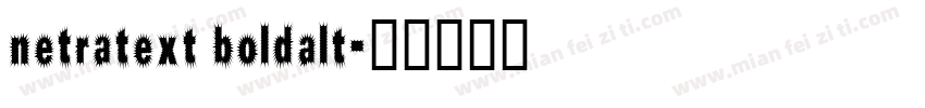 netratext boldalt字体转换